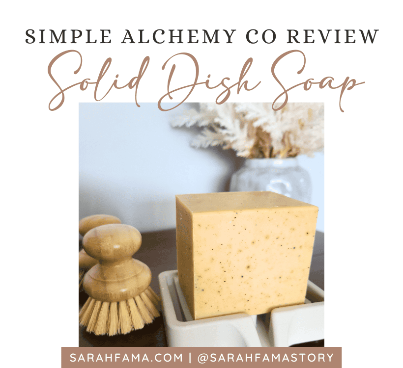 Simple Alchemy Solid Dish Soap Review